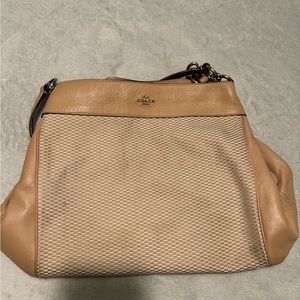 Coach Lexy Pebbled Leather Large Shoulder Bag